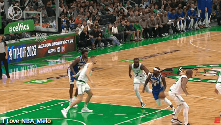 Pat Bev hit Jaylen Brown with the 'too small' celly 😂