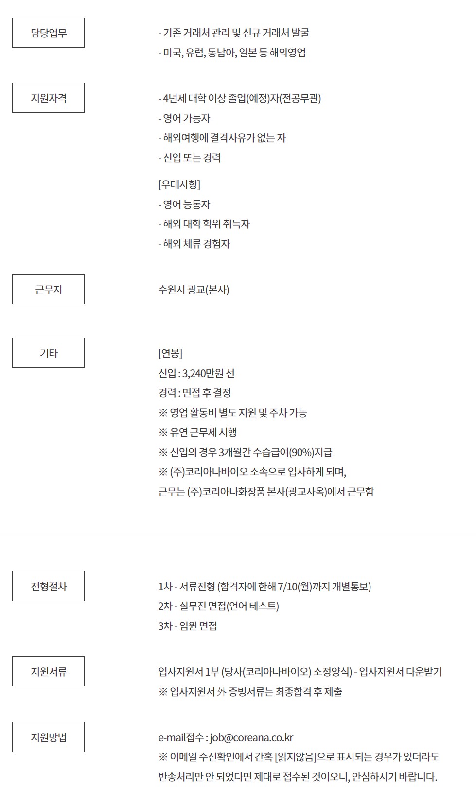 (주)코리아나바이오 이미지