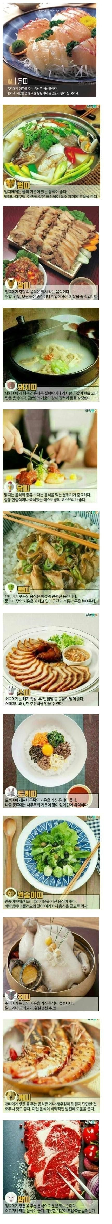 띠별로 건강에 좋은 음식들 | 인스티즈