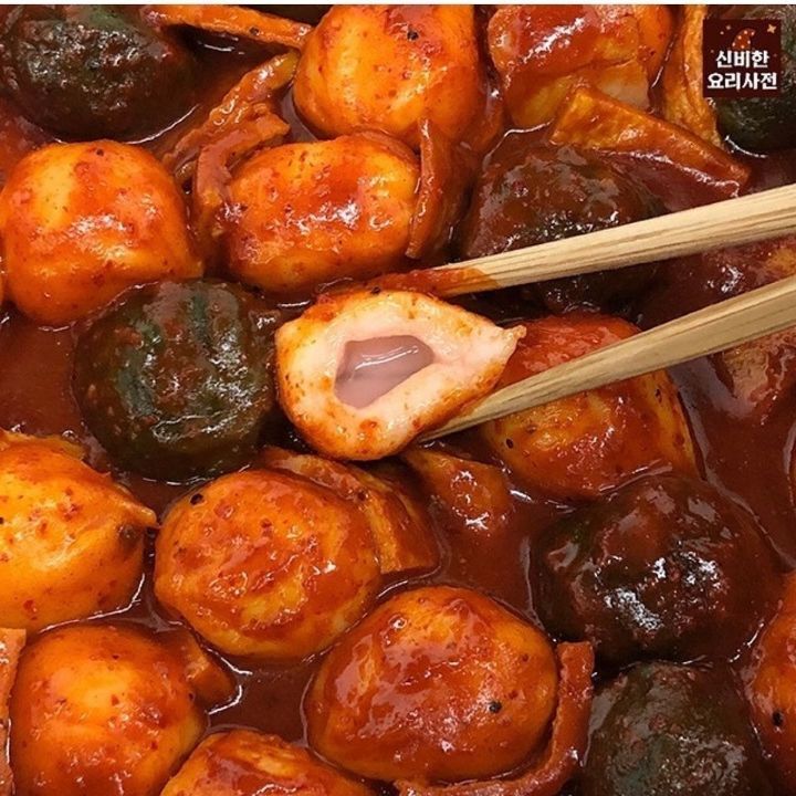아이디어 참신한 꿀떡으로 만든 꿀떡 떡볶이 | 인스티즈