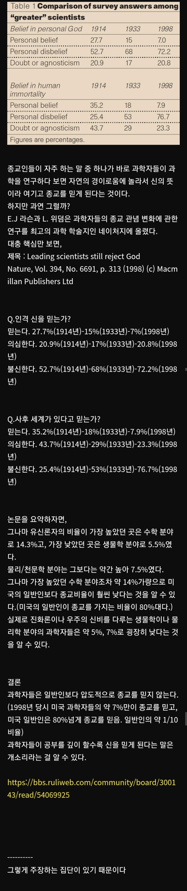 과학자들이 과학을 연구하다 결국 종교에 빠져드는 이유 | 인스티즈