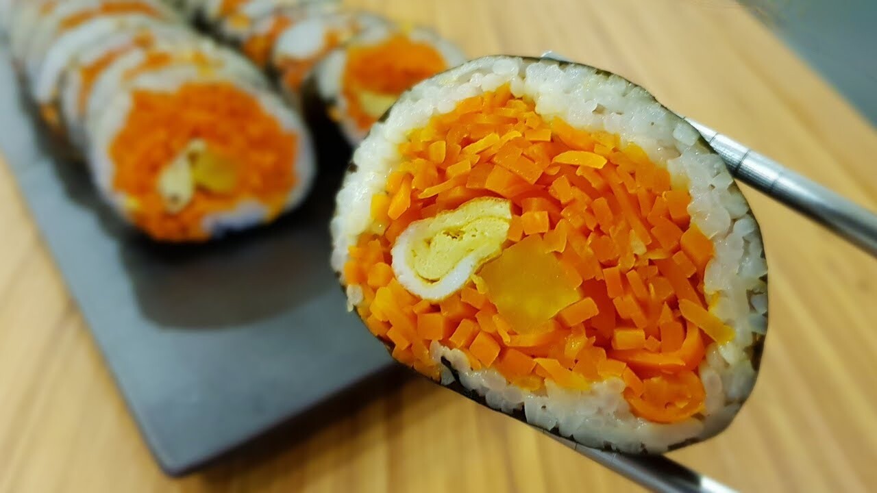 옛날당근김밥 이미지