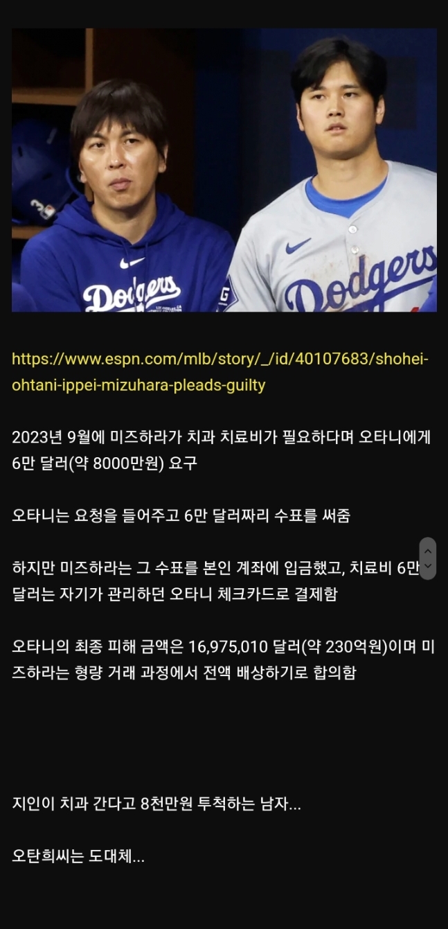 오늘 밝혀진 오타니 통역사 추가 범죄 | 인스티즈