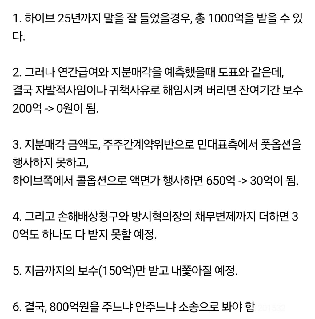 김앤장 출신 변호사가 정리한 민희진 1000억의 진실 | 인스티즈