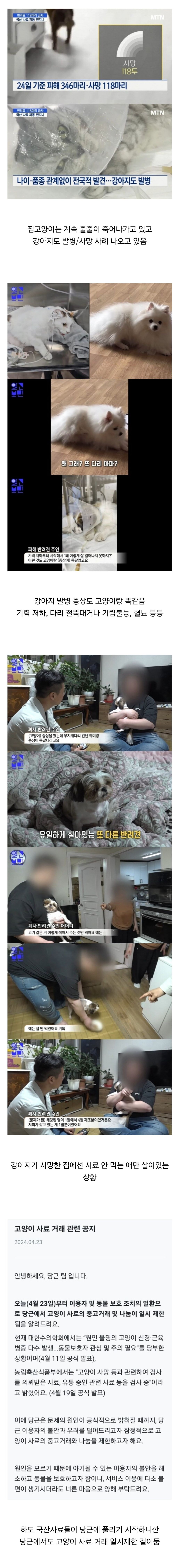 반려동물 원인불명 급사 사태 현황 | 인스티즈