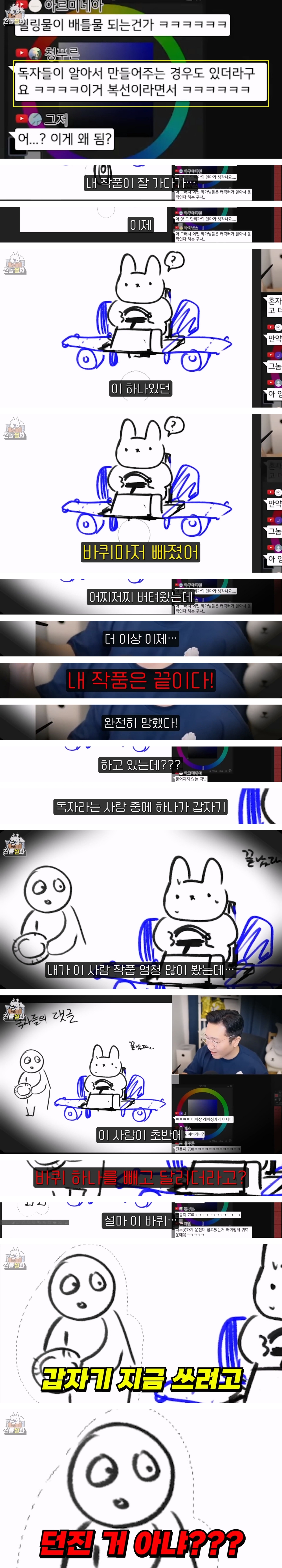 [스압주의] 웹툰 작가가 알려주는 설정 붕괴가 생기는 이유(feat.진돌).jpgif | 인스티즈