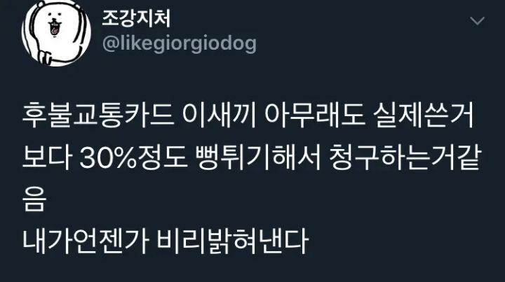 후불교통카드 쓰다보면 드는 의혹 | 인스티즈