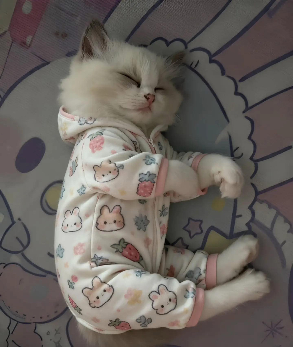 아기 옷을 냥이에게 입혀 보았다.jpg | 인스티즈