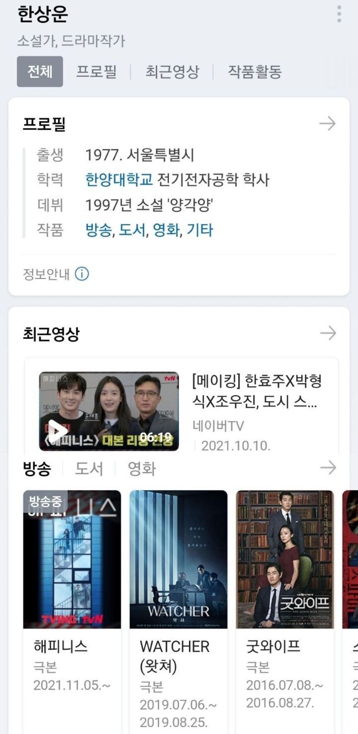 드라마 해피니스 작가 과거.JPG | 인스티즈
