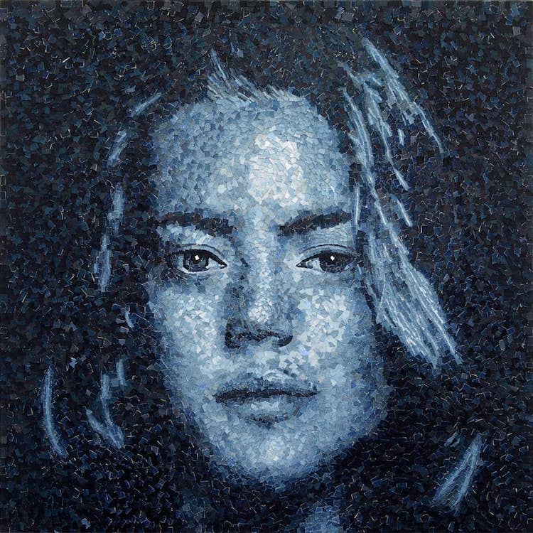 한유라 유튜브에 달린 정형돈 댓글버려진 청바지로 만든 사실적인 초상화 | 인스티즈