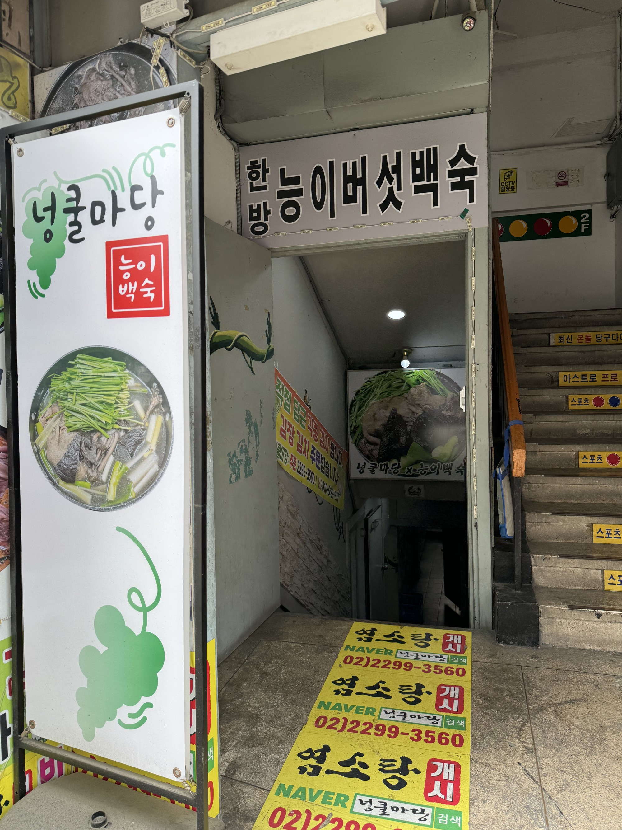 일능이버섯백숙 이미지