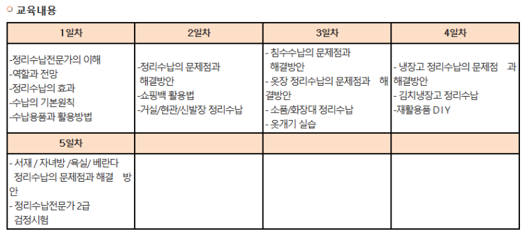 한국정리수납교육센터 이미지