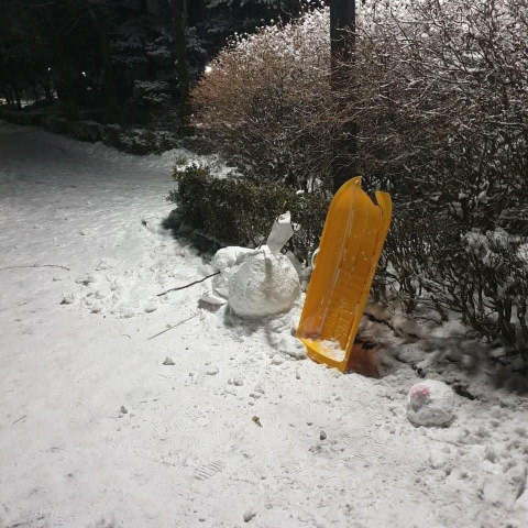 눈사람 이미지