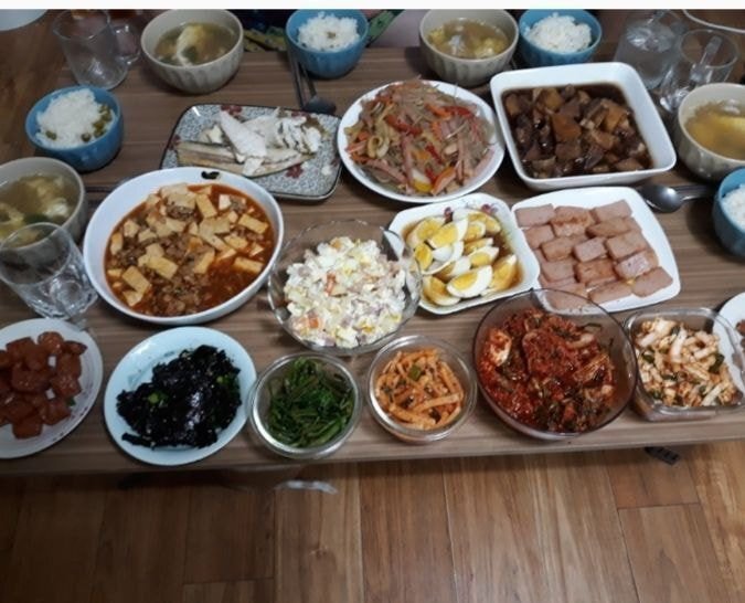 손이 크신 어느 어머님 밥상 수준 | 인스티즈