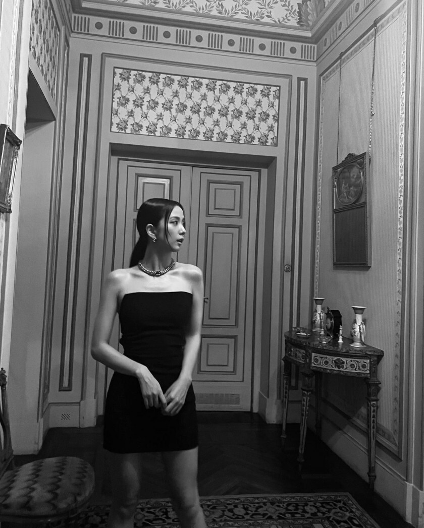 블랙 원피스 블랙핑크 지수 | 인스티즈