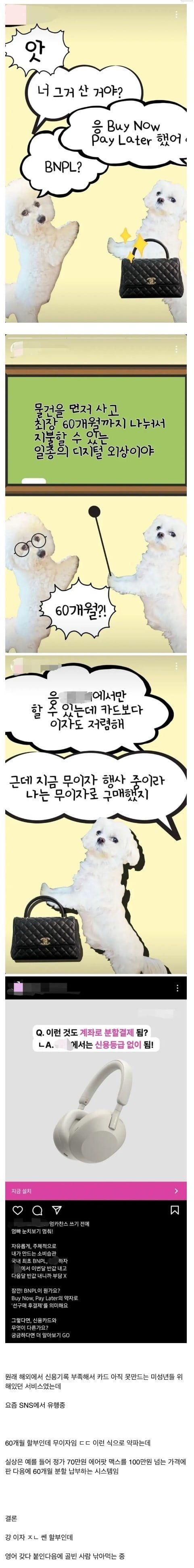 요즘 sns상에서 유행하는 외상결제 | 인스티즈