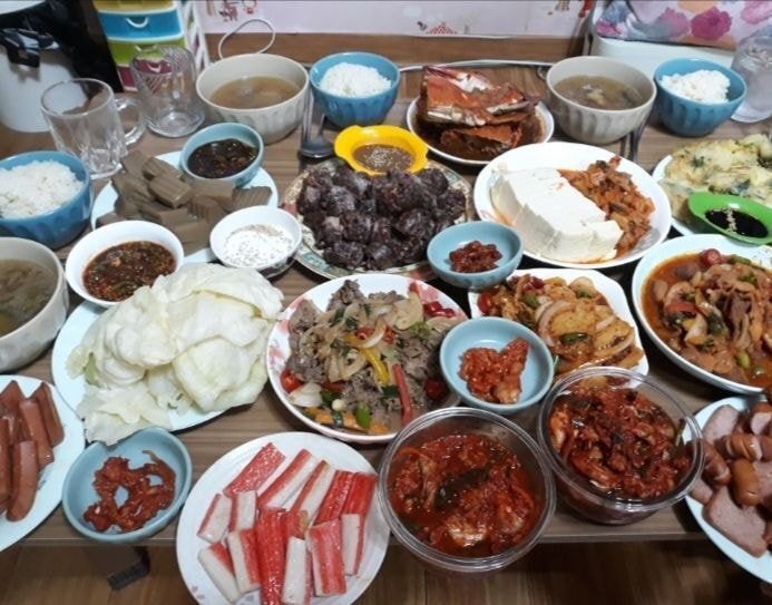 손이 크신 어느 어머님 밥상 수준 | 인스티즈