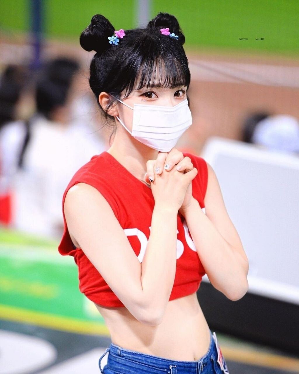 마스크를 쓸때와 벗었을때 반전있는 이다혜 치어리더 | 인스티즈