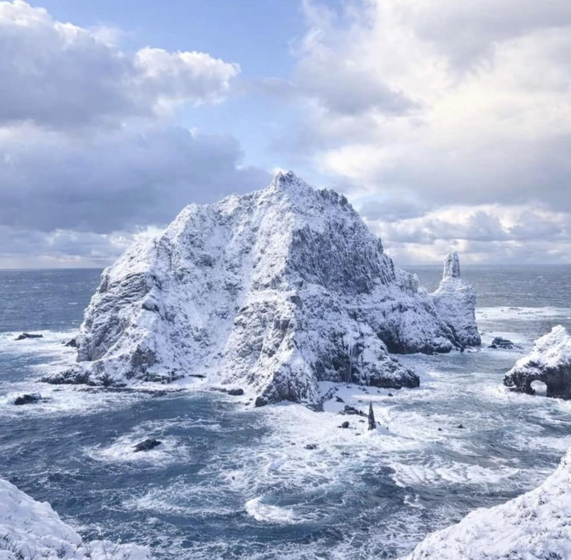 눈 내린 독도 사진 | 인스티즈