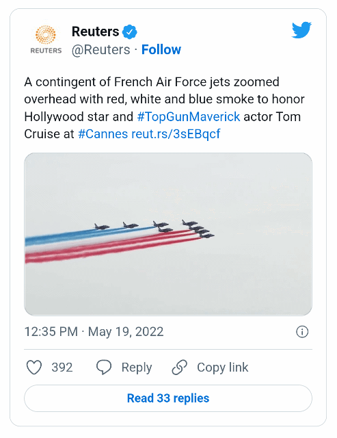 탑건 매버릭의 개봉을 축하하는 프랑스 공군 클래스 ㄷㄷㄷ.gif | 인스티즈