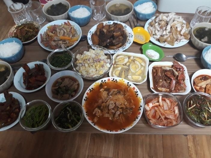 손이 크신 어느 어머님 밥상 수준 | 인스티즈
