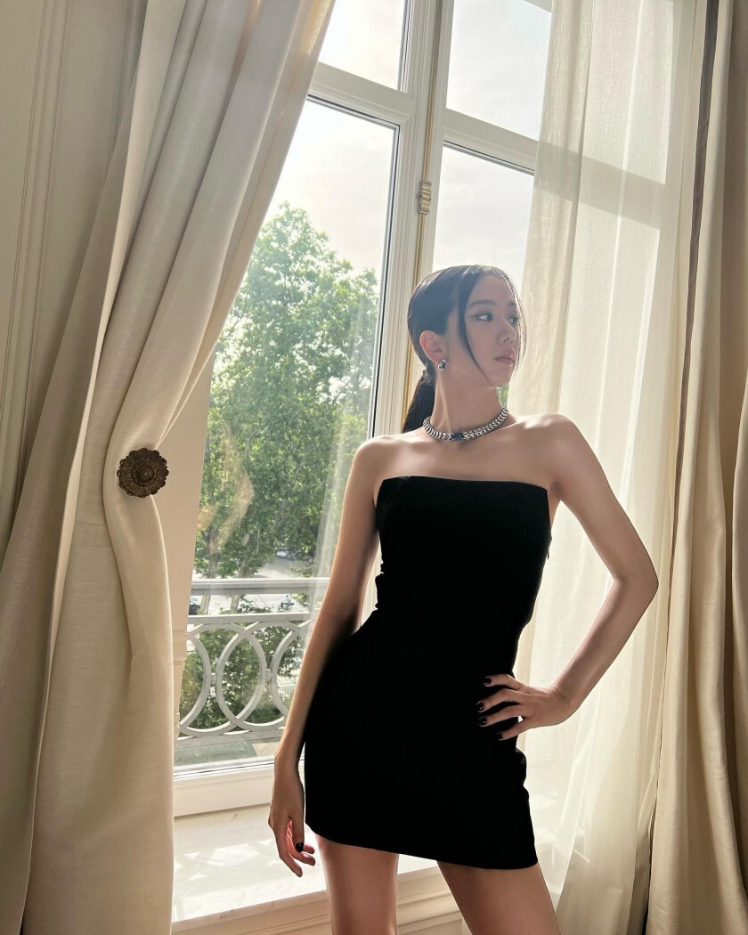 블랙 원피스 블랙핑크 지수 | 인스티즈