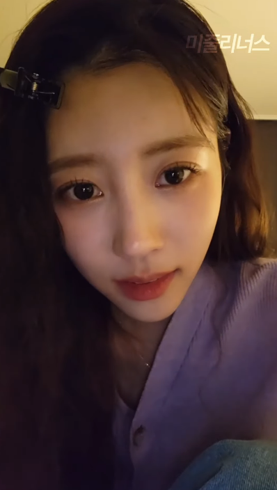 인스타 라이브 방송하다 악플보고 꽤 속상한듯한 러블리즈 이미주.jpg | 인스티즈