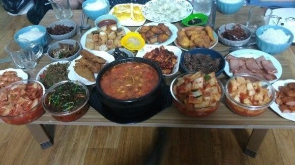 손이 크신 어느 어머님 밥상 수준 | 인스티즈