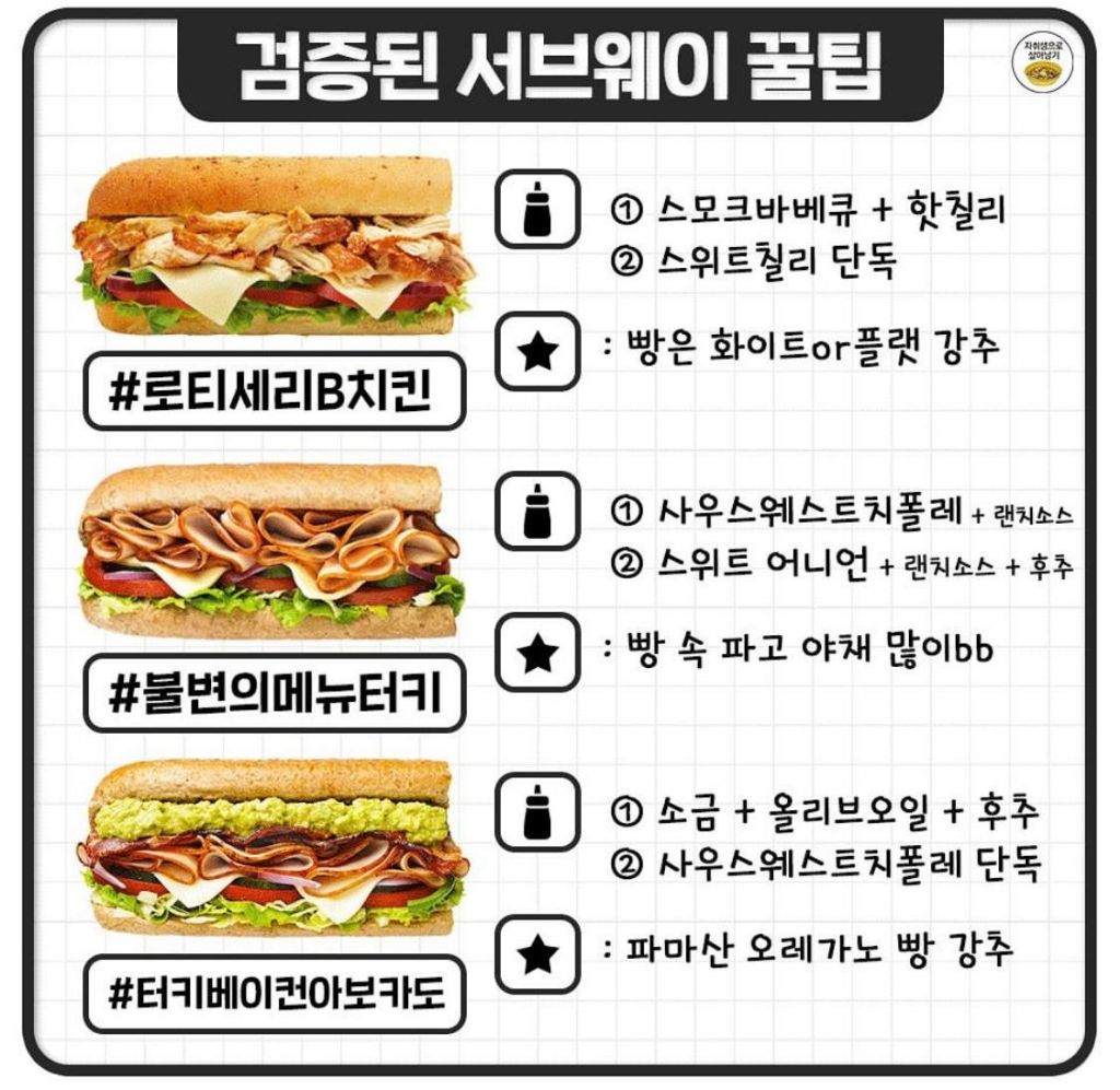 서브웨이 이미지