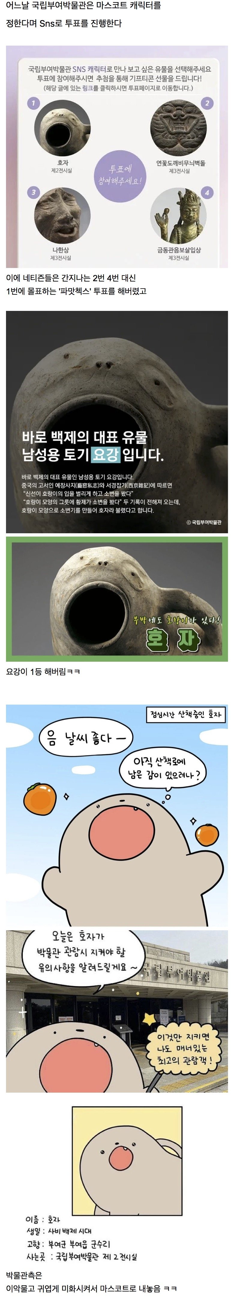 국립부여박물관 마스코트 투표 대참사 | 인스티즈