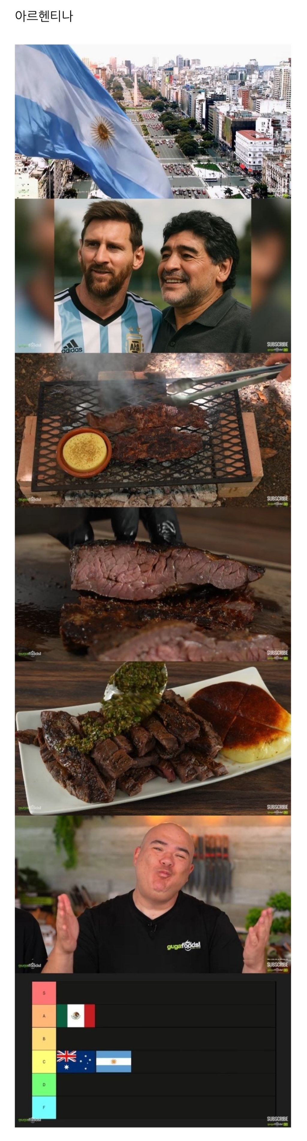 해외 유명 유튜버 선정 "전세계 스테이크 랭킹" | 인스티즈