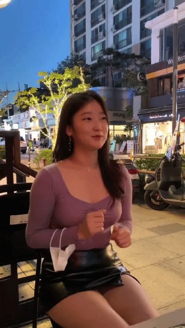 텐션 높은 베이글녀 gif 