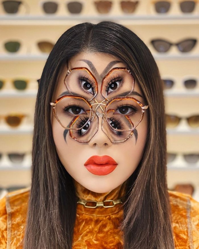 괴기스러운 착시 메이크업 | 인스티즈