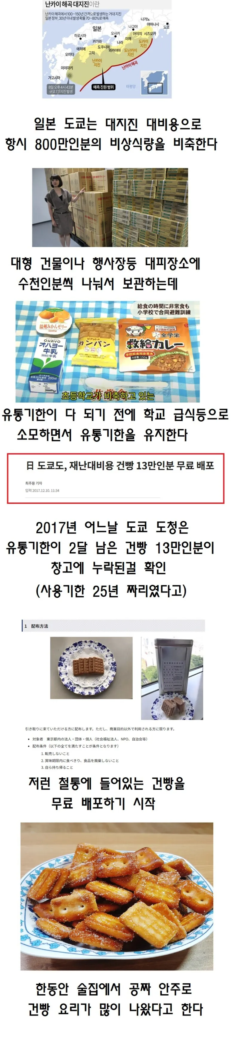 일본의 공짜 건빵 사건 | 인스티즈