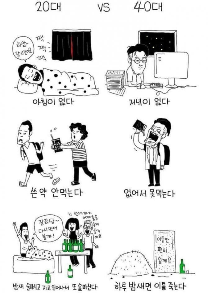 20대 VS 40대 | 인스티즈