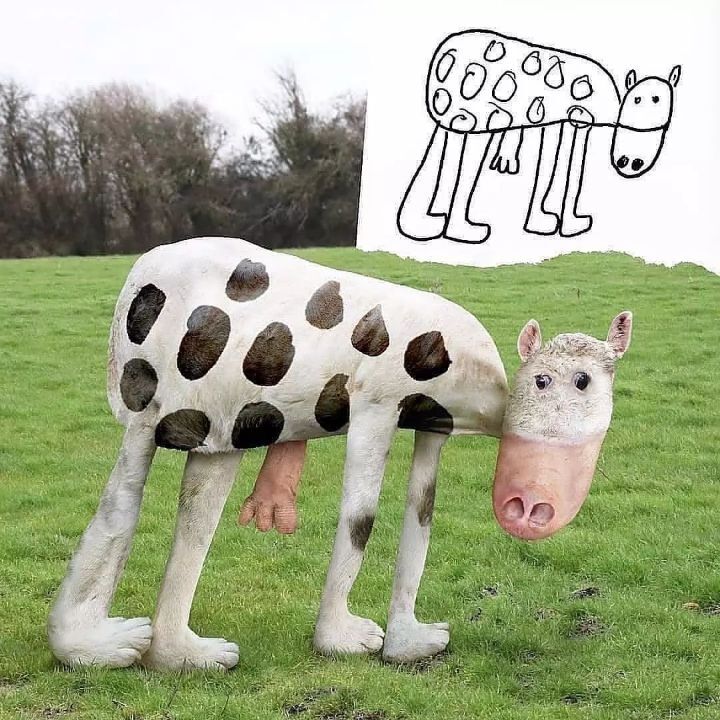 아이가 그린 그림 실사화 | 인스티즈