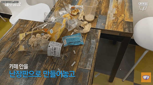 무인카페서 담배 피우며 난장판으로 만들고 도망간 5명의 남성 | 인스티즈