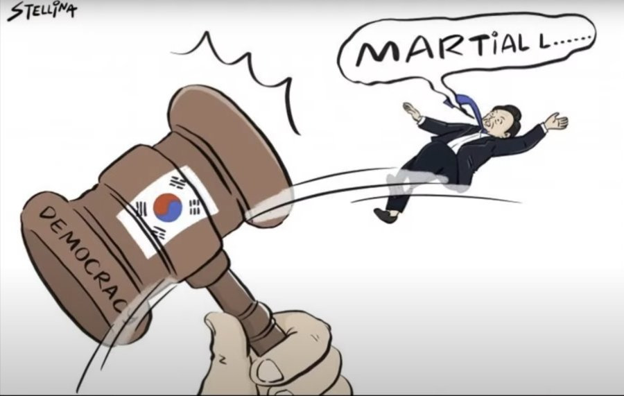 윤석열 사태를 그린 '해외만평' | 인스티즈