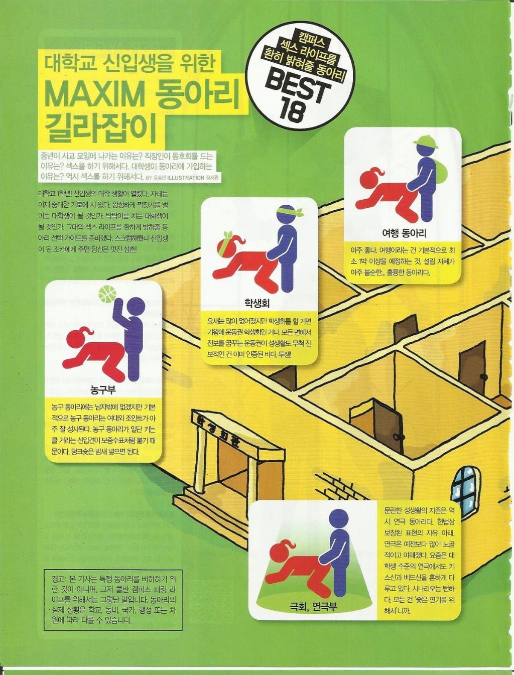 19금) 대학교 신입생들을 위한 MAXIM의 동아리 선택하기 가이드.jpg | 인스티즈