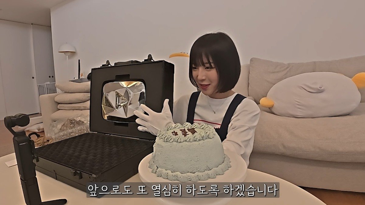 다이아버튼 개봉한 쯔양 | 인스티즈