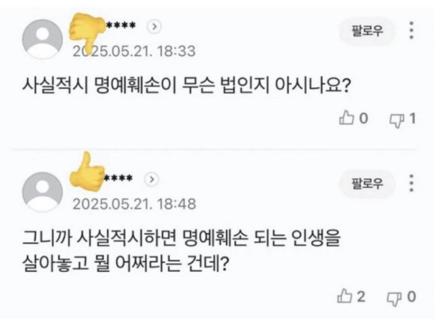 커뮤에 글 올리고 벌금 200만원 | 인스티즈