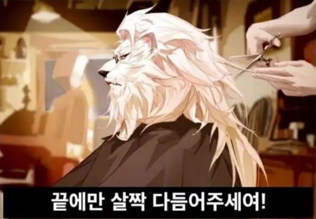 남자 미용실 이미지