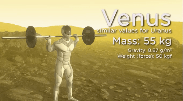 지구에서 50kg 스쿼트 할 수 있는 사람이 다른 행성에서는 몇kg이나 할 수 있을까 | 인스티즈