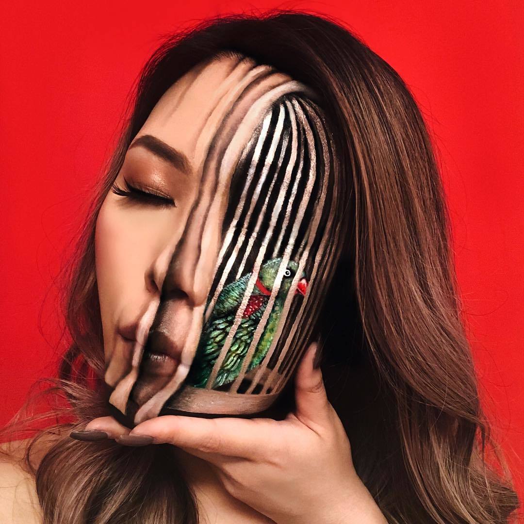 괴기스러운 착시 메이크업 | 인스티즈