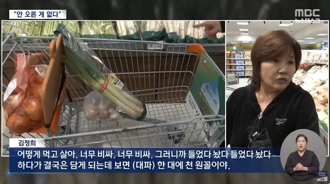 "어떻게 먹고 살아 너무 비싸" 10월부터 물가 잡힌다더니.. [뉴스.zip/MBC뉴스] | 인스티즈