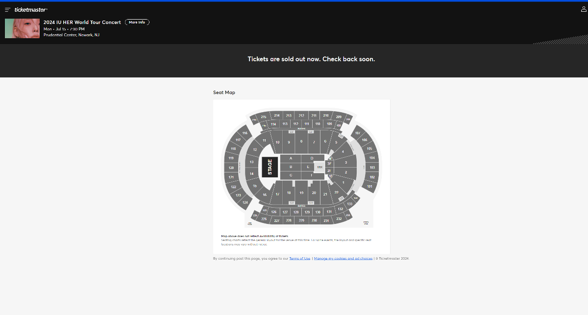 오늘 티켓팅 열린 아이유 미국 콘서트 좌석 현황.jpg | 인스티즈