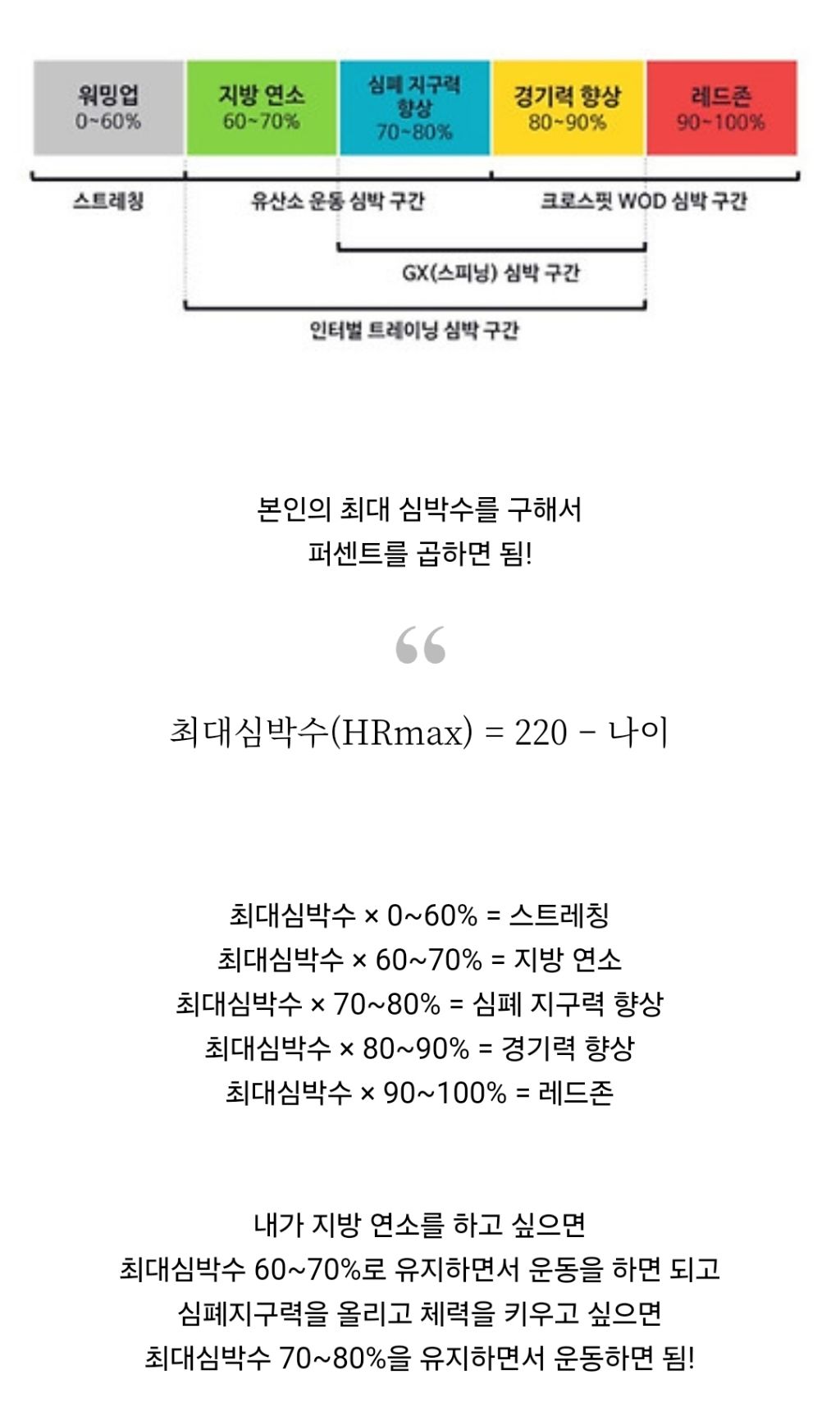운동할 때 심박수에 따른 효과가 다른거 알아? | 인스티즈