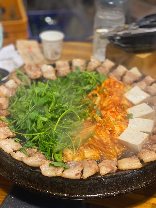 미나리 김치 삼겹살.jpg | 인스티즈
