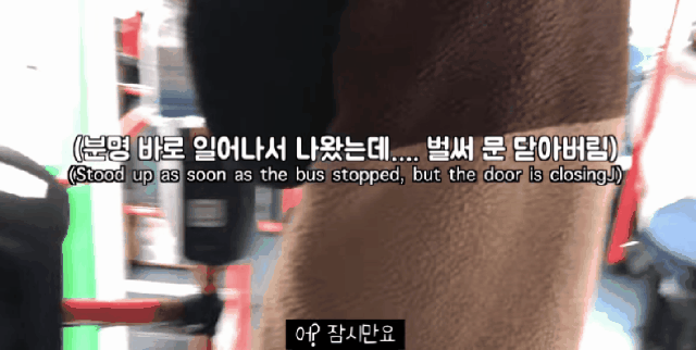 시각장애인들이 타기에는 너무 빠른 버스.gif | 인스티즈