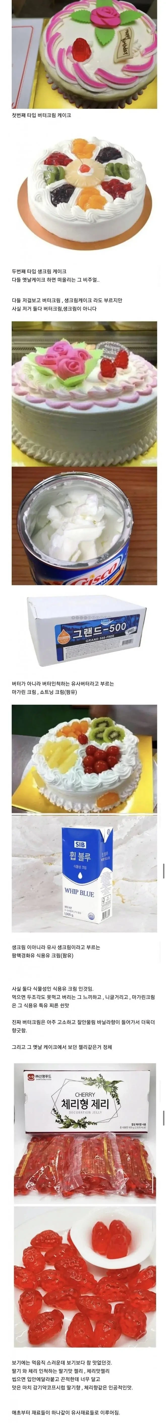 옛날 케이크가 맛이 없었던 이유 | 인스티즈